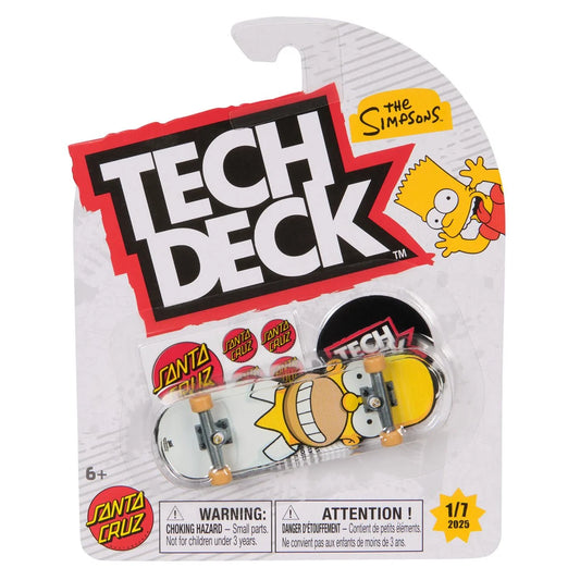 Tech Deck Simpsons skateboard in packaging with Bart Simpson illustration