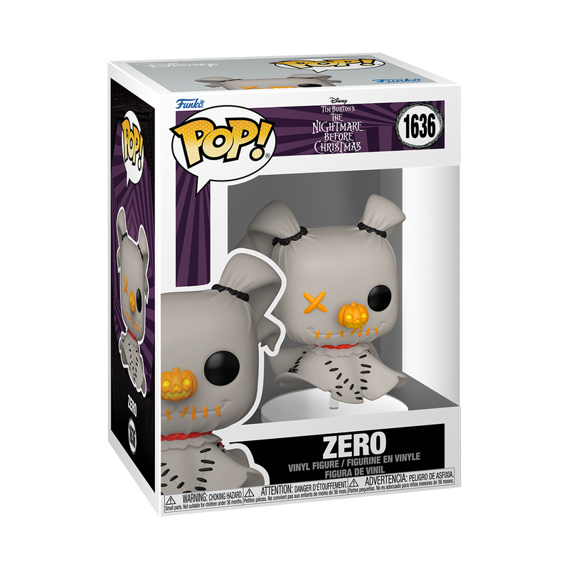 Funko Pop! vinyl figure of Zero from The Nightmare Before Christmas in packaging