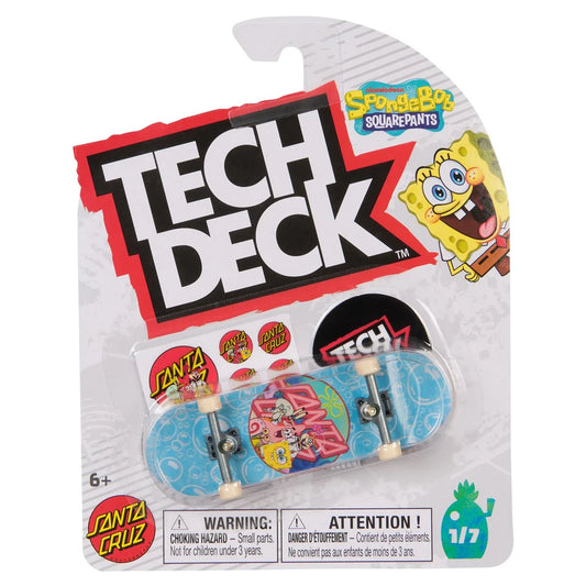 Tech Deck fingerboard with SpongeBob SquarePants design in packaging