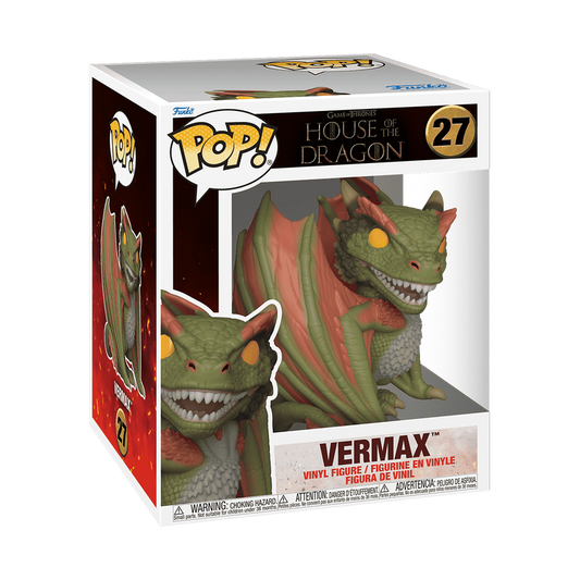 Funko POP! Super: Game of Thrones House of the Dragon – Vermax Dragon #27 - Constricted Collectibles