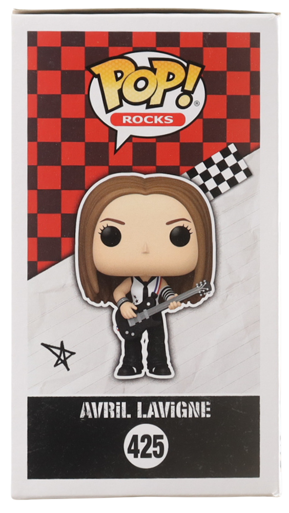 Funko Pop! Rocks Avril Lavigne figure packaging with checkered pattern