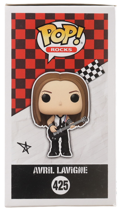 Funko Pop! Rocks Avril Lavigne figure packaging with checkered pattern