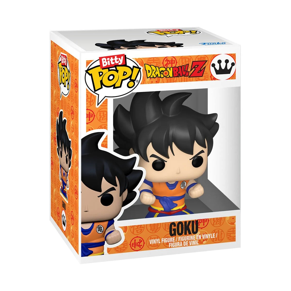 Funko Pop! vinyl figure packaging featuring Goku from Dragon Ball Z on a white background