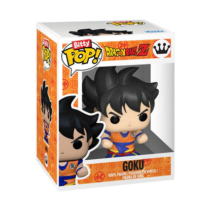 Funko Pop! vinyl figure packaging featuring Goku from Dragon Ball Z on a white background