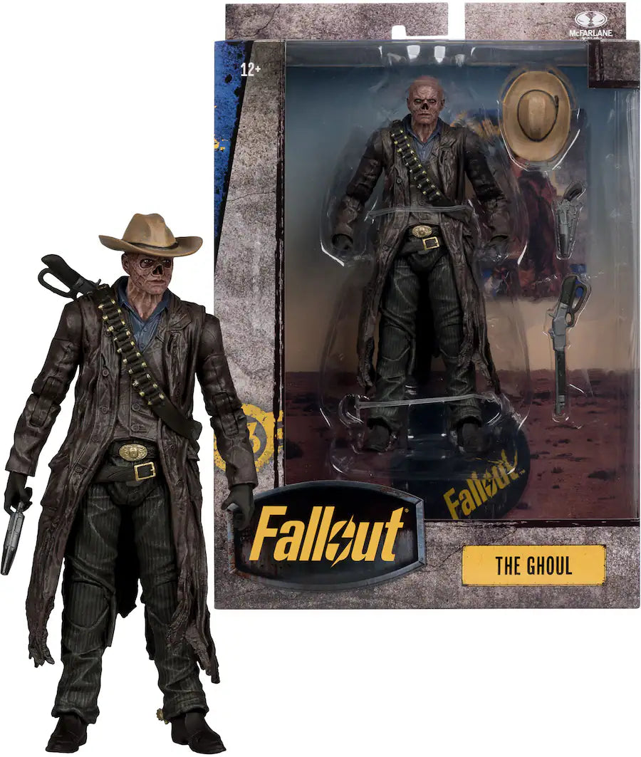 Action figure of 'The Ghoul' from Fallout with packaging