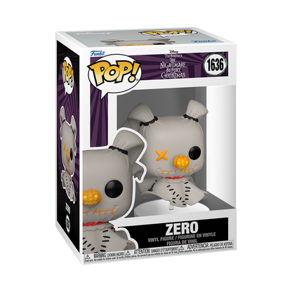 Funko Pop! vinyl figure of Zero from The Nightmare Before Christmas in packaging