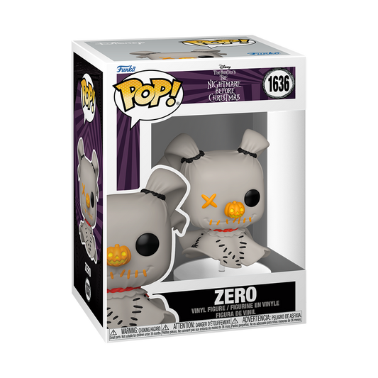 Funko Pop! vinyl figure of Zero from The Nightmare Before Christmas in packaging