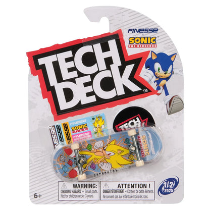 Tech Deck Sonic the Hedgehog fingerboard in packaging with Sonic character