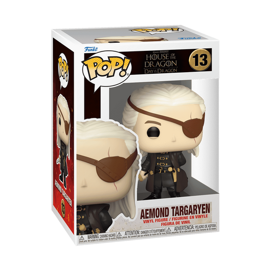 Funko Pop! vinyl figure packaging featuring Aemon Targaryen from House of the Dragon.