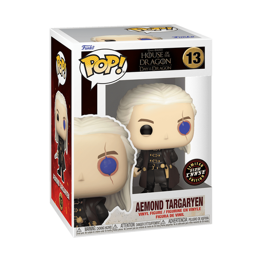 Funko POP Aemond Targaryen Chase 1846 glowing sapphire eye in the dark