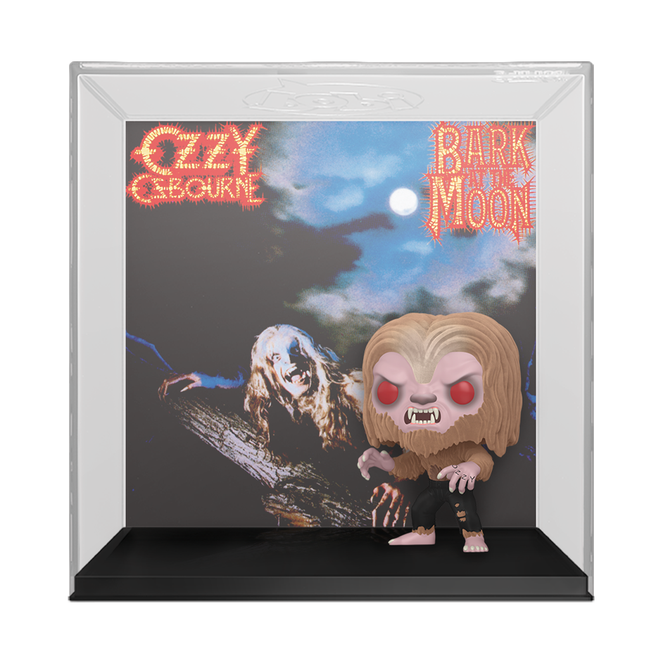 Funko Pop! vinyl figure of Ozzy Osbourne from 'Bark at the Moon' album cover