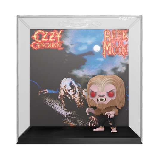 Funko Pop! vinyl figure of Ozzy Osbourne from 'Bark at the Moon' album cover