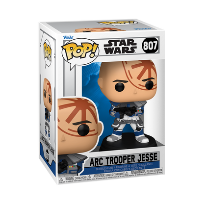 Funko Pop! Star Wars Arc Trooper Jesse figure packaging on a white background
