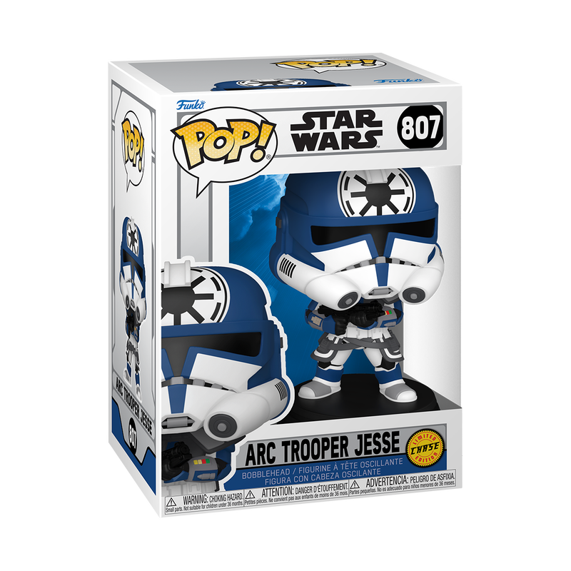 Funko Pop! packaging for Star Wars Arc Trooper Jesse Chase figure