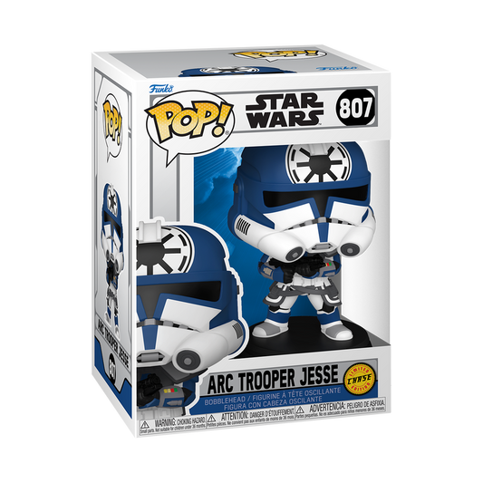 Funko Pop! packaging for Star Wars Arc Trooper Jesse Chase figure