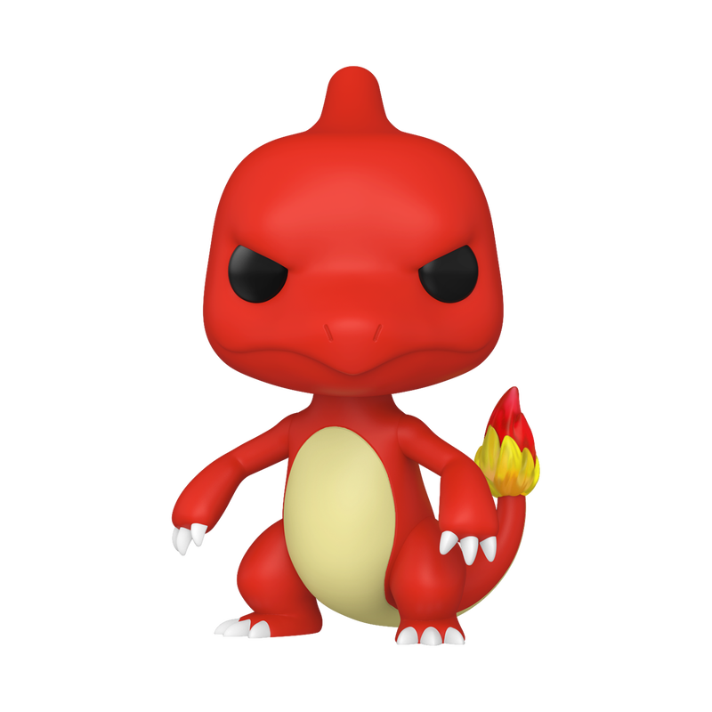 Funko POP Charmeleon #1157 3.9-inch Pokémon vinyl figure out of box with flame-tipped tail.
