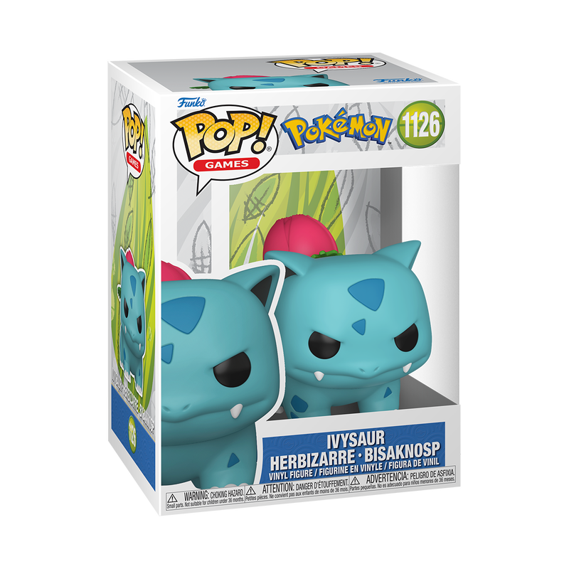 Funko POP! Pokémon Ivysaur #1126 in collector window display box