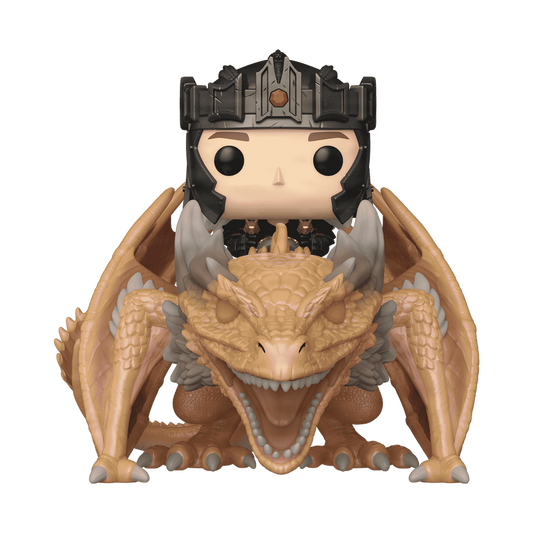 Funko POP Rides Deluxe Aegon Targaryen with Sunfyre Dragon 135 Game of Thrones House of the Dragon 5.6 inch collectible