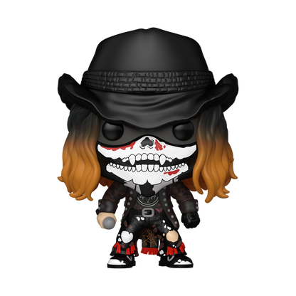 Funko POP! Rocks Rob Zombie with bandana vinyl figure #490 front view 