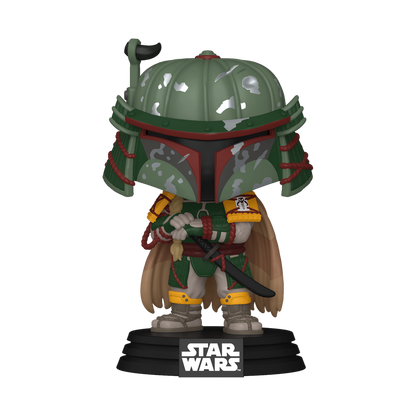 Funko POP! Boba Fett #814 Mandalorian samurai armor with flowing battle cloak and sword