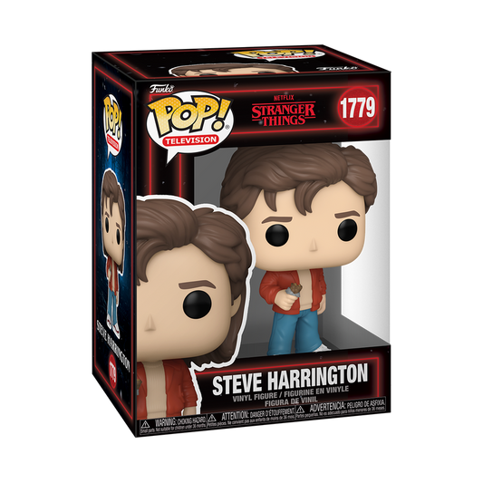 Funko Pop! vinyl figure packaging of Steve Harrington from Stranger Things