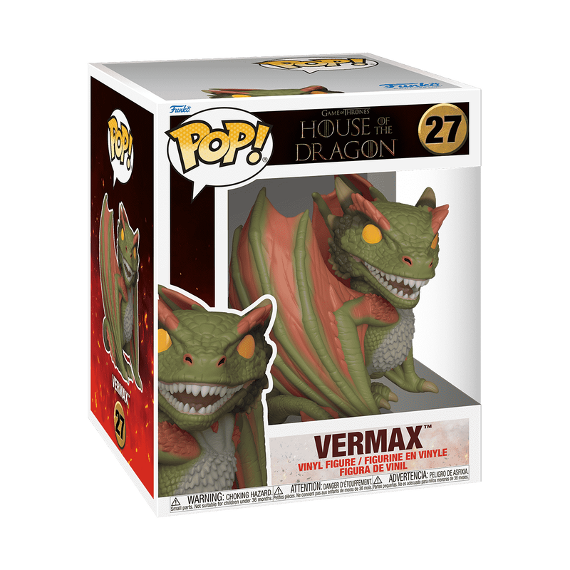 Funko POP! Super: Game of Thrones House of the Dragon – Vermax Dragon #27 - Constricted Collectibles