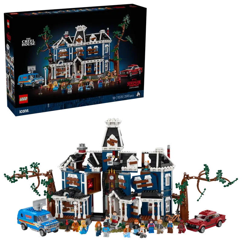 LEGO Icons Stranger Things The Creel House 11370 18 plus display model fully built
