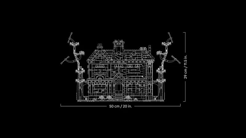 LEGO Icons Stranger Things The Creel House 11370 18 dimensions