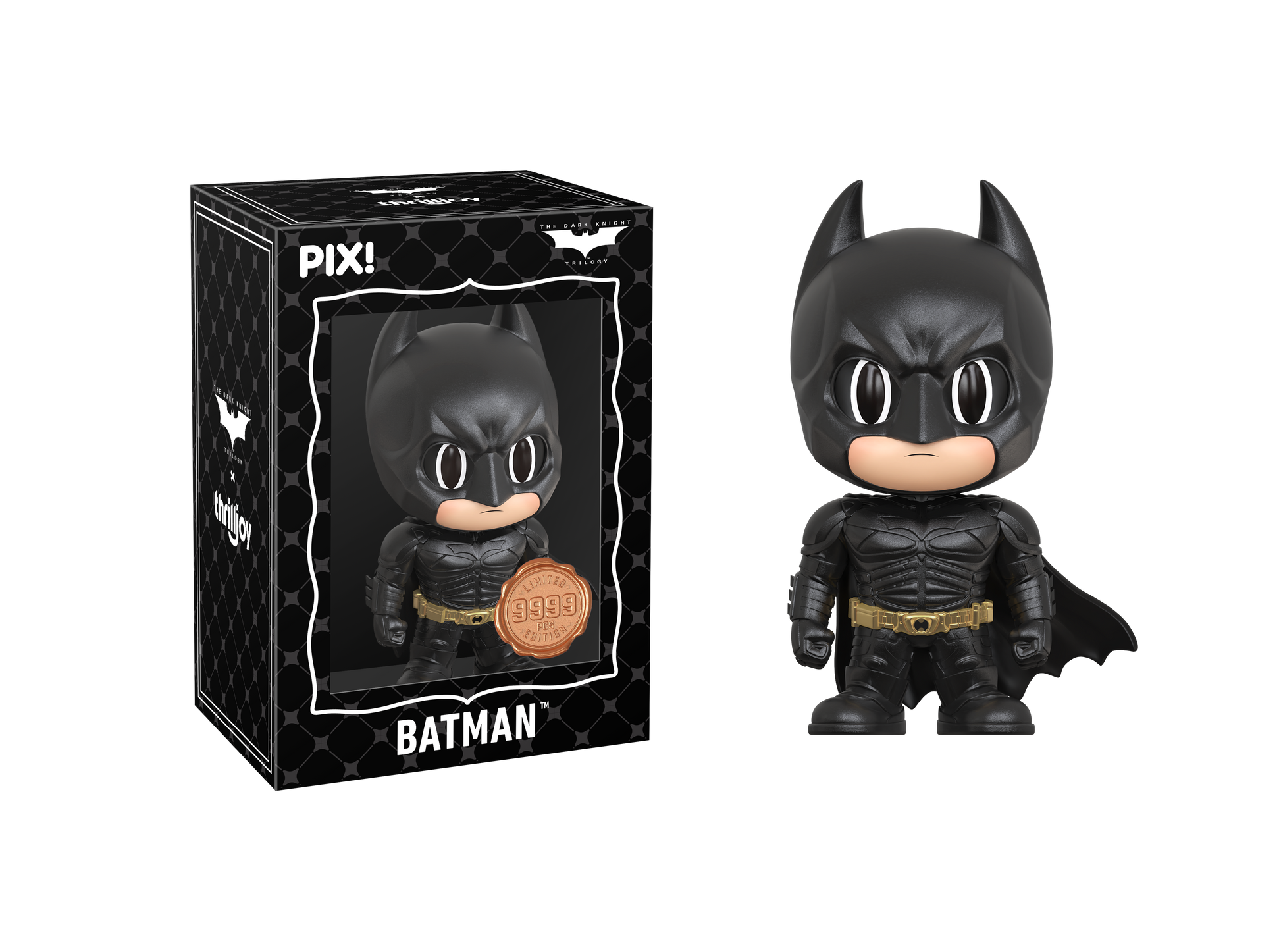 Batman figurine with packaging on a white background