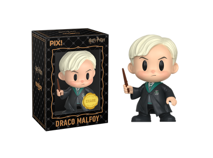Draco Malfoy figurine from Harry Potter with packaging on a white background