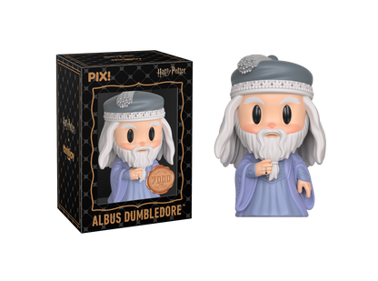 Albus Dumbledore figurine with packaging on a white background