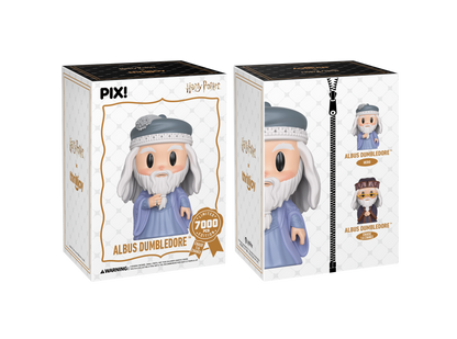 Albus Dumbledore figurine packaging with white background