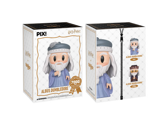 Albus Dumbledore figurine packaging with white background