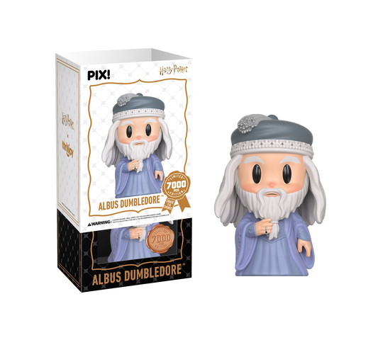Albus Dumbledore figurine with packaging on a white background