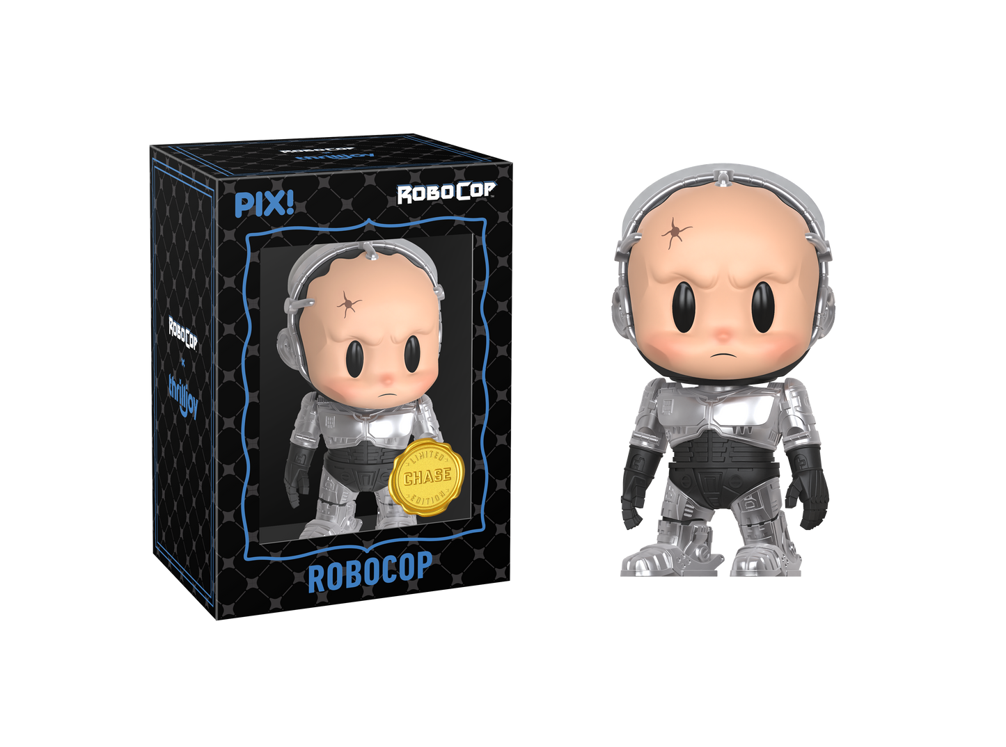 RoboCop figurine with packaging on a white background