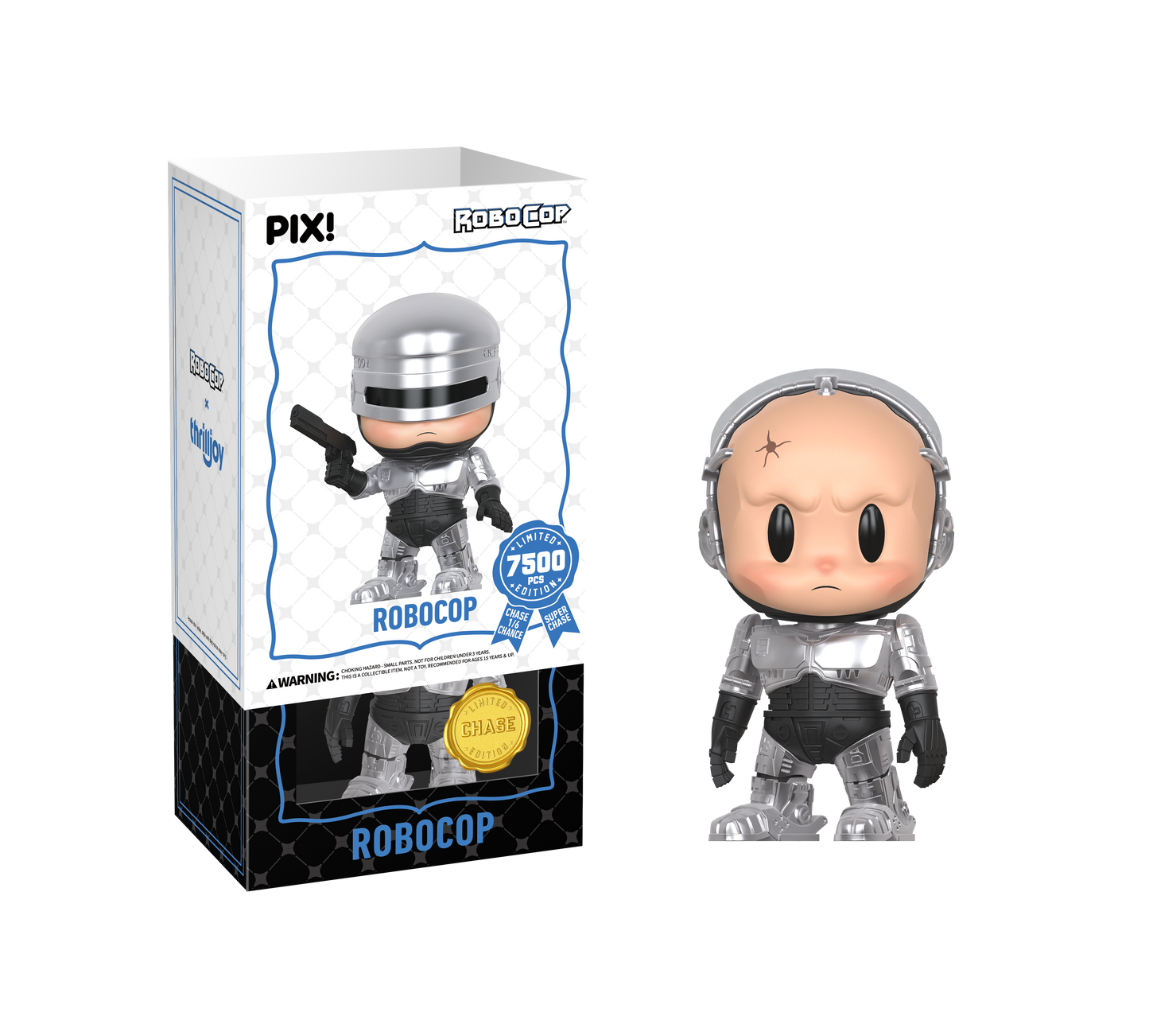RoboCop figure with packaging on a white background