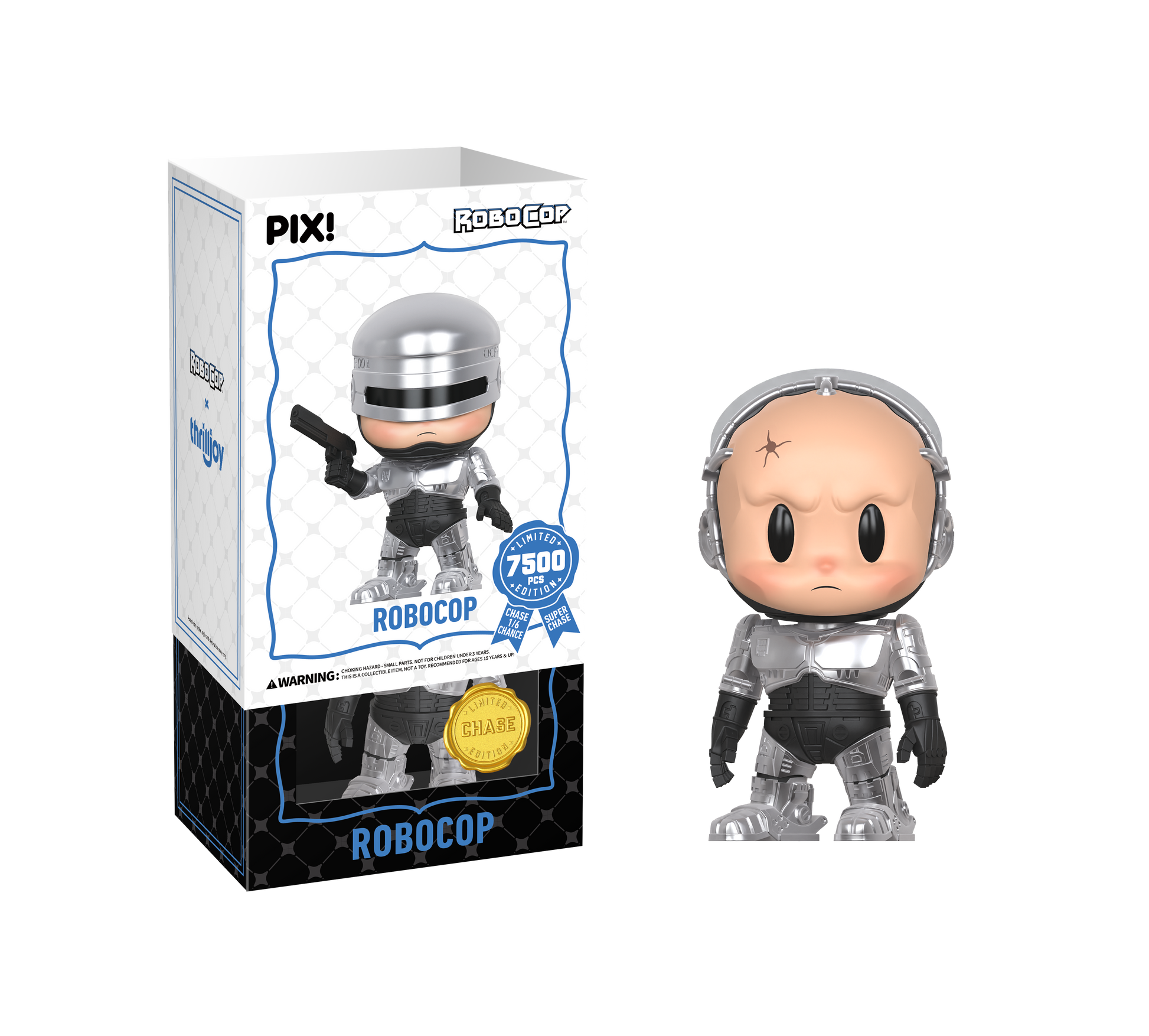 RoboCop figure with packaging on a white background
