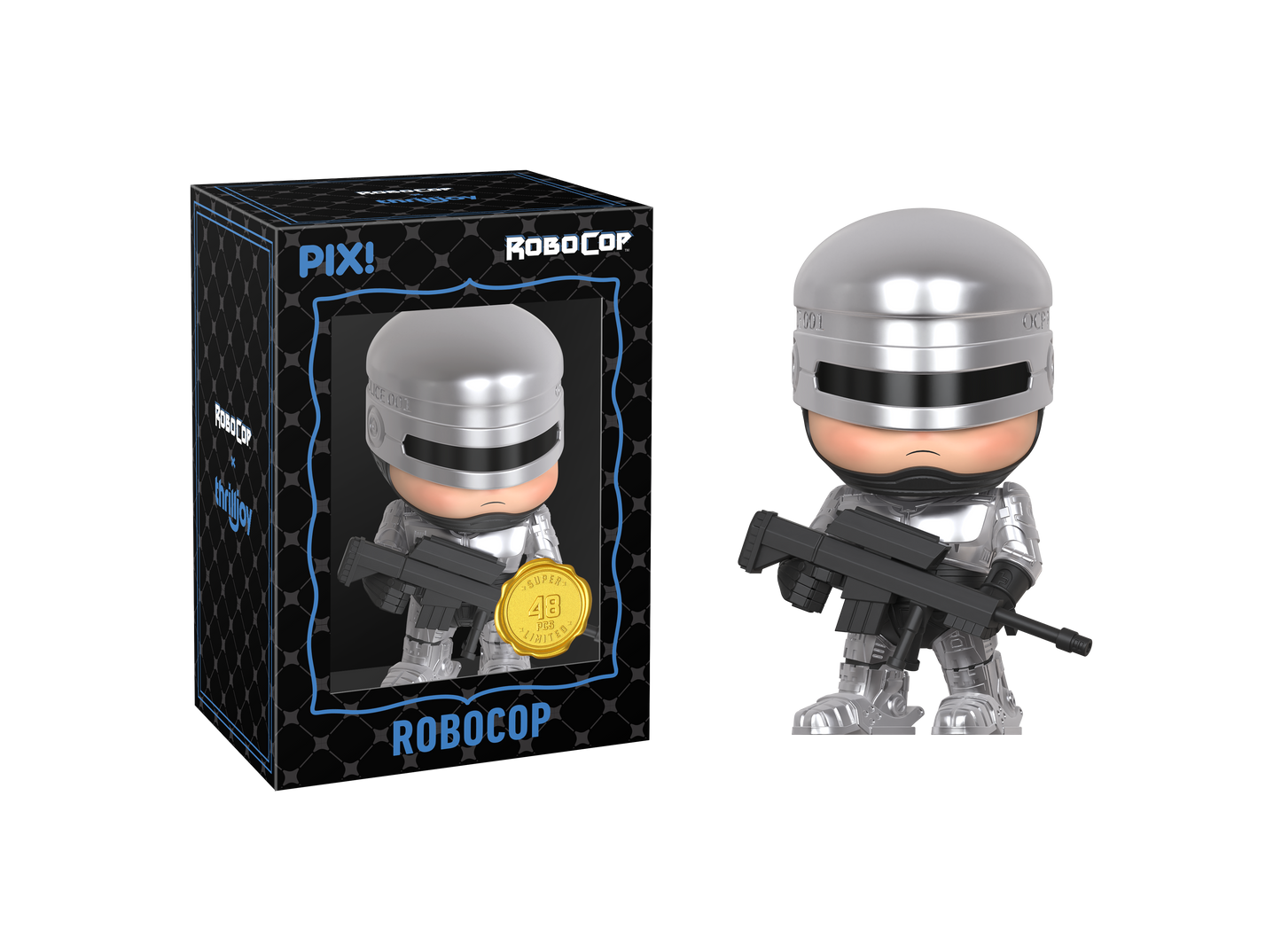 RoboCop figure with packaging on a white background