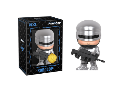 RoboCop figure with packaging on a white background