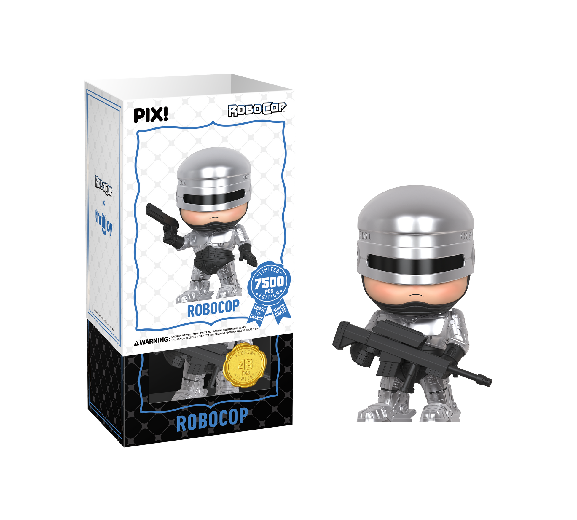 RoboCop figure with packaging on a white background