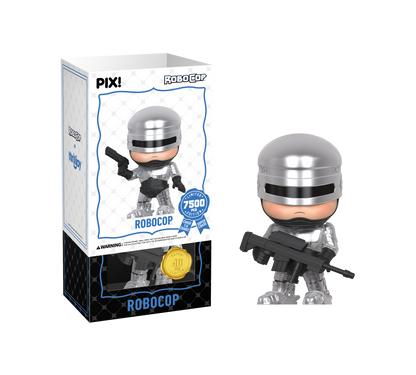 RoboCop figure with packaging on a white background