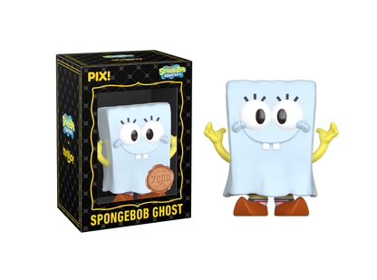 SpongeBob Ghost figure with packaging on a white background